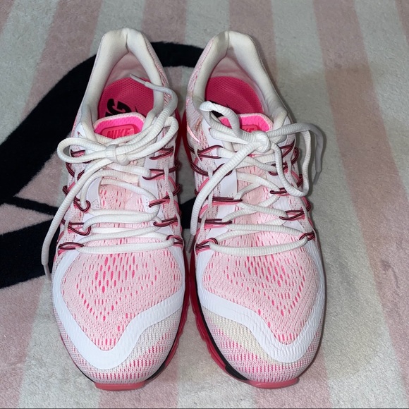 Nike Air Max White Pink Pow Black Running Sneakers - Picture 7 of 12